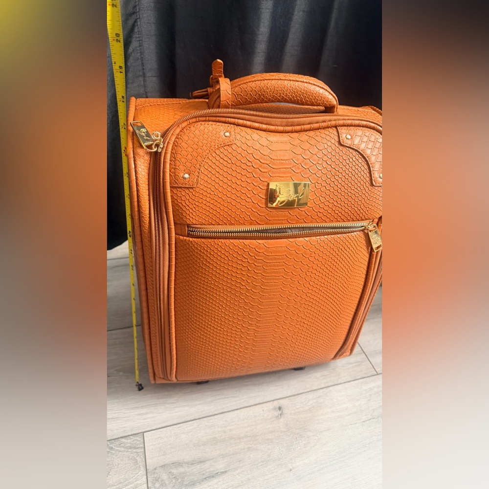 Orange Textured Men's Bag